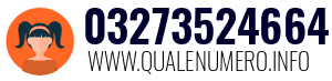 Numero di telefono 03273524664 03273524664