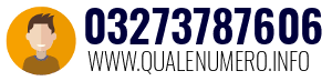 Numero di telefono 03273787606 03273787606