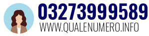 Numero di telefono 03273999589 03273999589
