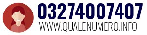 Numero di telefono 03274007407 03274007407