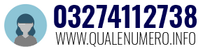 Numero di telefono 03274112738 03274112738