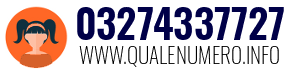 Numero di telefono 03274337727 03274337727
