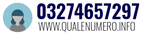 Numero di telefono 03274657297 03274657297