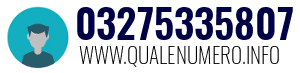 Numero di telefono 03275335807 03275335807