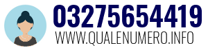 Numero di telefono 03275654419 03275654419