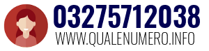 Numero di telefono 03275712038 03275712038