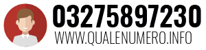 Numero di telefono 03275897230 03275897230