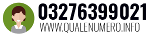Numero di telefono 03276399021 03276399021