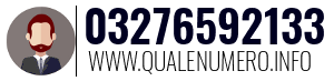Numero di telefono 03276592133 03276592133