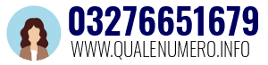 Numero di telefono 03276651679 03276651679