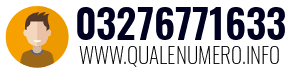 Numero di telefono 03276771633 03276771633