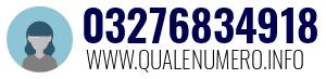 Numero di telefono 03276834918 03276834918