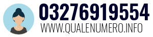 Numero di telefono 03276919554 03276919554