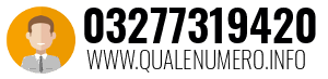 Numero di telefono 03277319420 03277319420