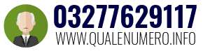 Numero di telefono 03277629117 03277629117