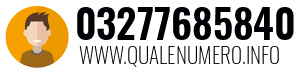 Numero di telefono 03277685840 03277685840