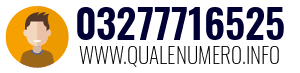 Numero di telefono 03277716525 03277716525