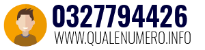 Numero di telefono 0327794426 0327794426