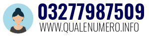Numero di telefono 03277987509 03277987509