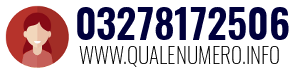 Numero di telefono 03278172506 03278172506