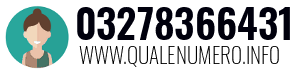 Numero di telefono 03278366431 03278366431