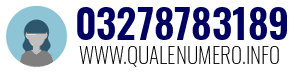Numero di telefono 03278783189 03278783189
