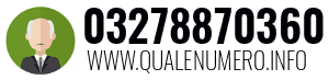 Numero di telefono 03278870360 03278870360