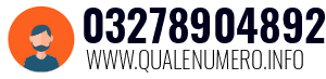 Numero di telefono 03278904892 03278904892