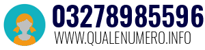 Numero di telefono 03278985596 03278985596