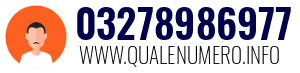 Numero di telefono 03278986977 03278986977