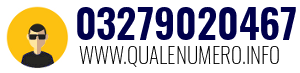 Numero di telefono 03279020467 03279020467