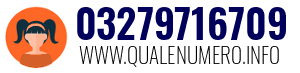 Numero di telefono 03279716709 03279716709