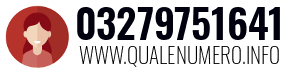 Numero di telefono 03279751641 03279751641