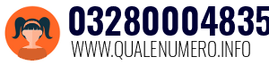 Numero di telefono 03280004835 03280004835