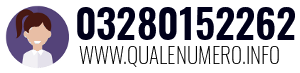 Numero di telefono 03280152262 03280152262