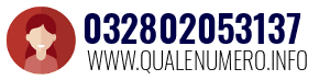 Numero di telefono 032802053137 032802053137