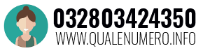 Numero di telefono 032803424350 032803424350