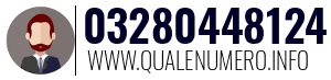 Numero di telefono 03280448124 03280448124