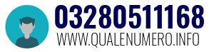 Numero di telefono 03280511168 03280511168