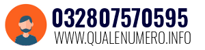 Numero di telefono 032807570595 032807570595