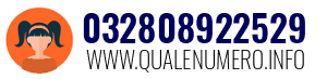 Numero di telefono 032808922529 032808922529