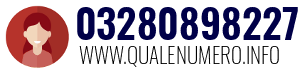 Numero di telefono 03280898227 03280898227