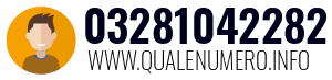 Numero di telefono 03281042282 03281042282