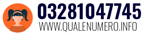 Numero di telefono 03281047745 03281047745