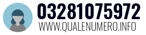 Numero di telefono 03281075972 03281075972