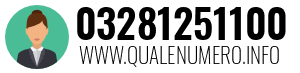 Numero di telefono 03281251100 03281251100