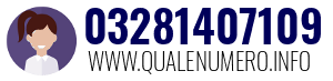 Numero di telefono 03281407109 03281407109