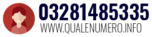 Numero di telefono 03281485335 03281485335