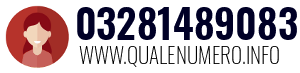 Numero di telefono 03281489083 03281489083