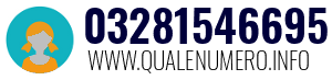 Numero di telefono 03281546695 03281546695